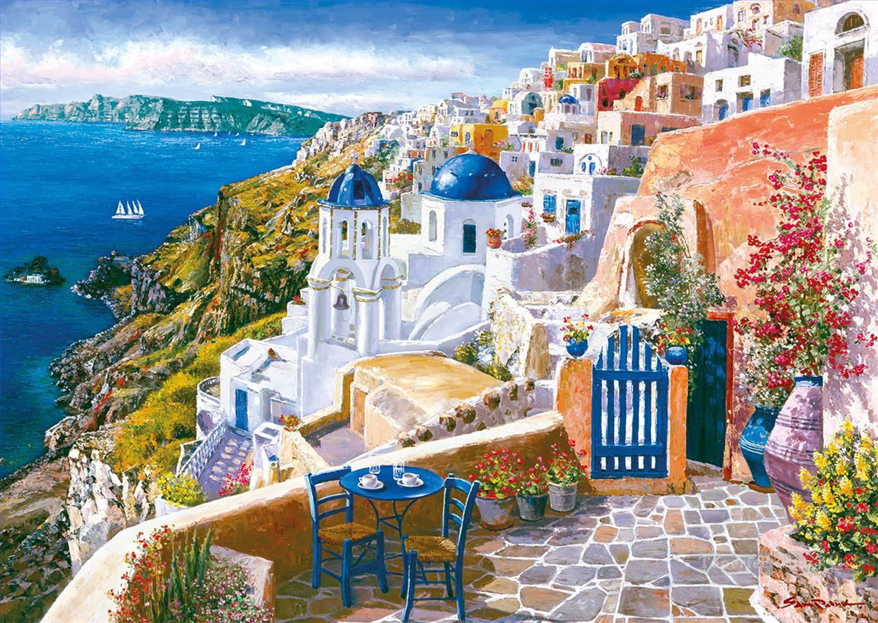 Mediterranean 12 Beach Oil Paintings